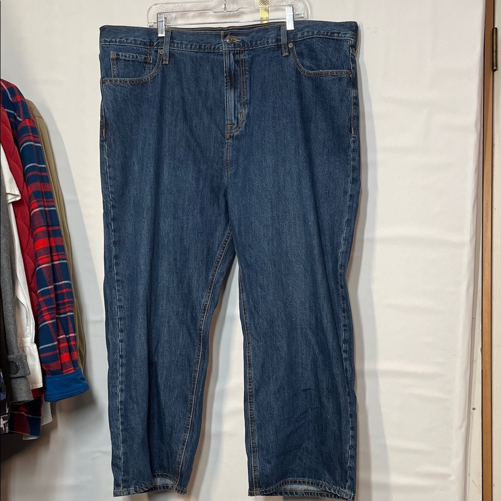 Old Navy Men's Relaxed Fit Jeans in Deep Blue